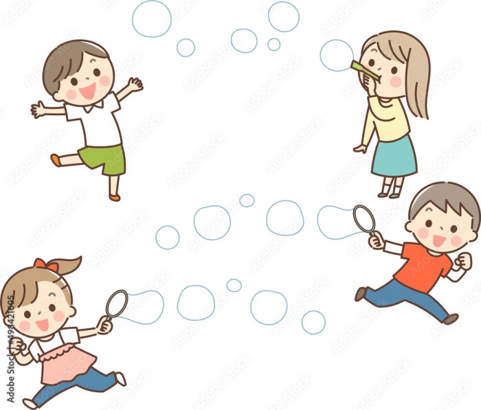シャボン玉で遊ぶ子供達 Stock Vector | Adobe Stock Best picnic food ideas