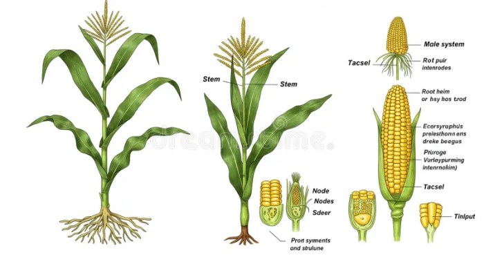 Illustration of a Maize Plant (Zea Mays) Showing Detailed Botanical ... Best mango sticky rice recipe